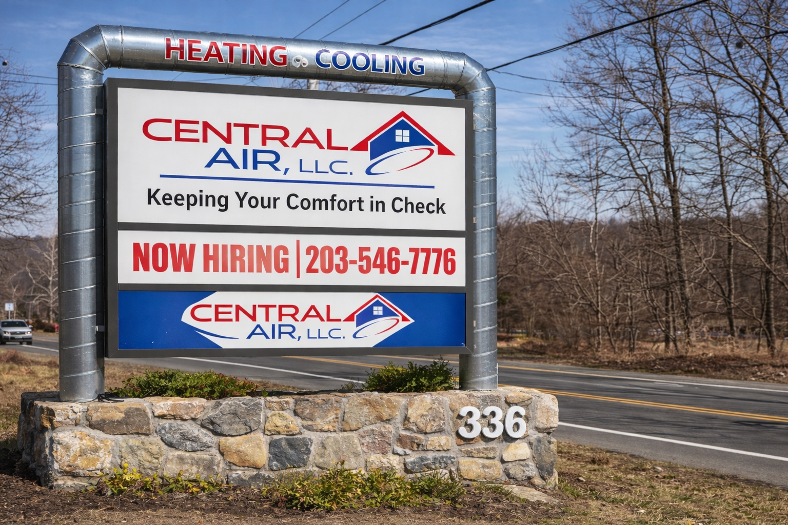 Central Air Signage